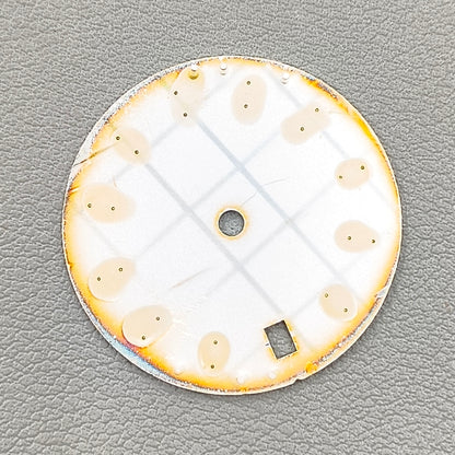 28.5mm White Watch Dial Stripes Sunburst Simple For NH35/36/4R/7S Movement