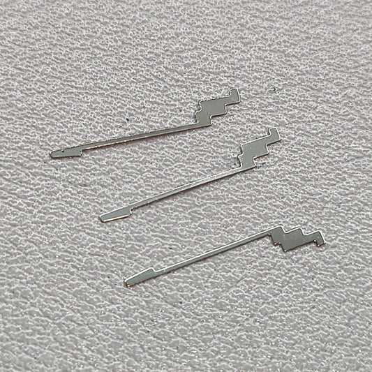 Replacement 3 PIECES Silver Spring Click Generic Fit for Movement 46945#434