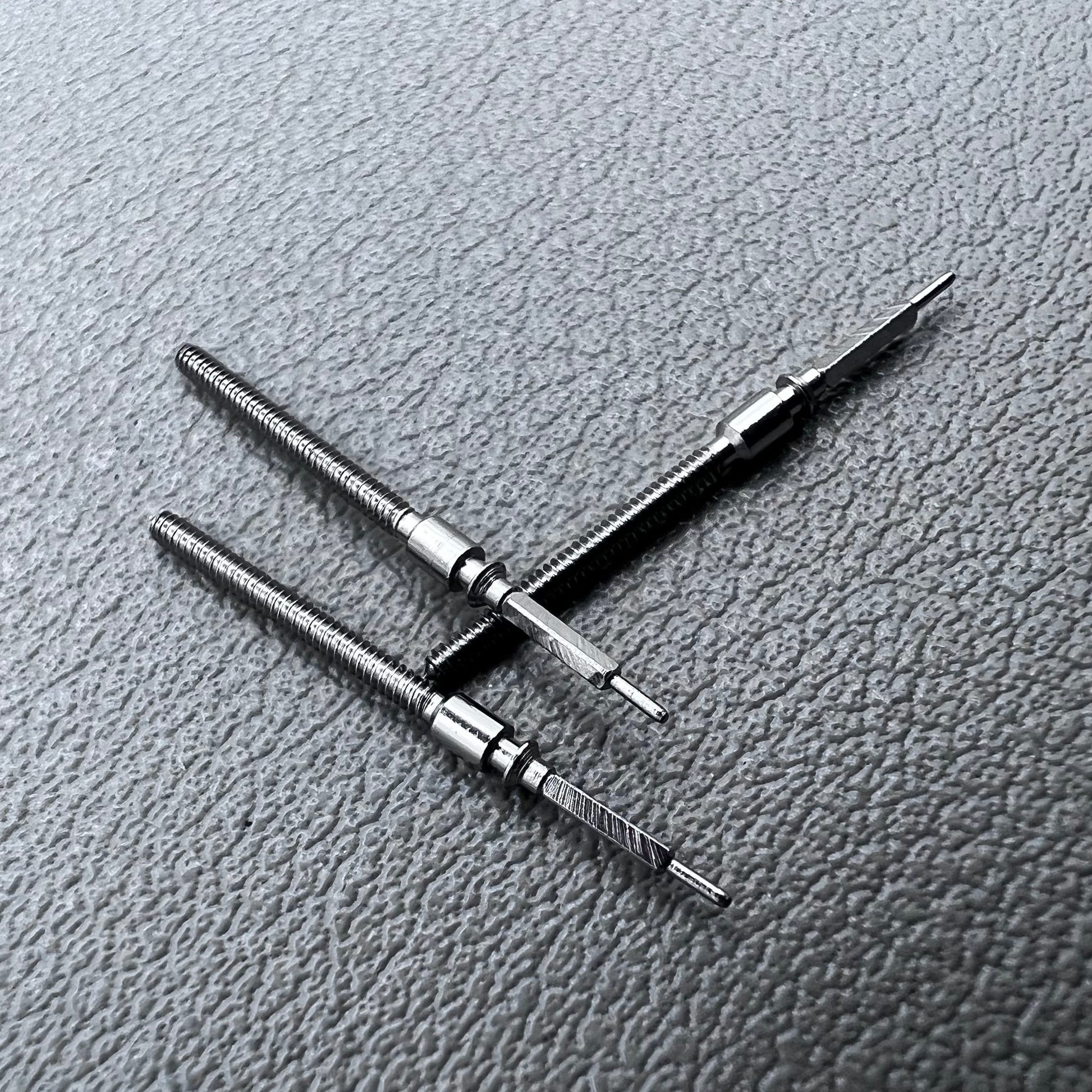 Swiss Original Watch Winding Stems set of 3 for ETA C01.211, precise replacement parts.