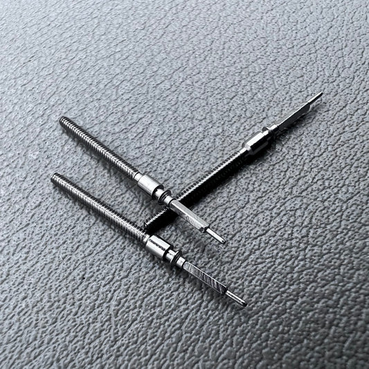 Swiss Original Watch Winding Stems set of 3 for ETA C01.211, precise replacement parts.