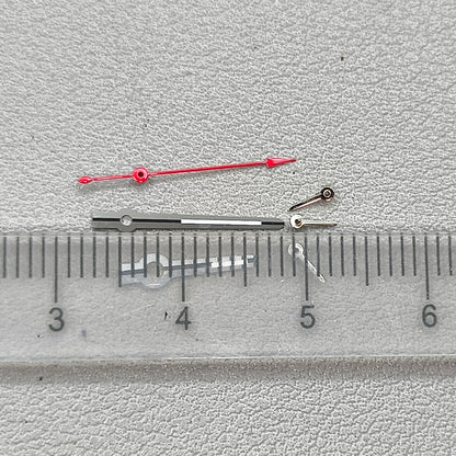 Red Second Hand Watch Hands with BGW9 Luminous for VK63 VK64 Movement