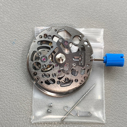 Japan Seiko SII NH72 NH72A  Black Hollow Automatic Movement