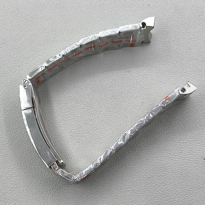 20mm Silver Oyster Stainless Steel Strap for 40mm Daytona VK63 VK64 Watch Case