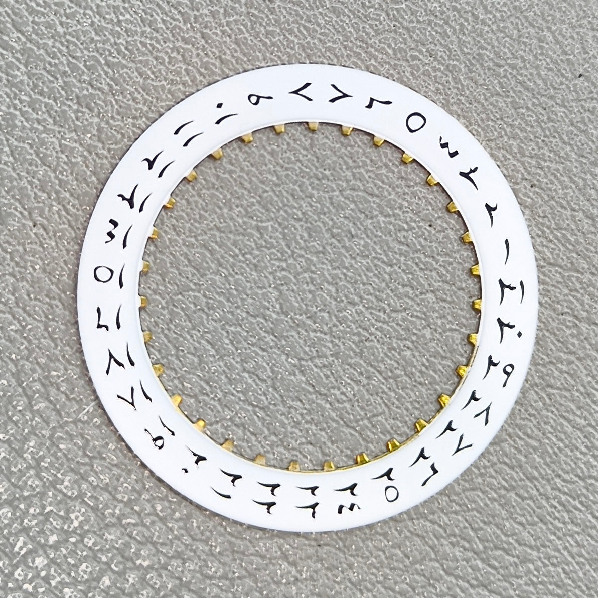 Arabic Font White Background Date Disk Wheel for ETA2824 Datejust Date@3