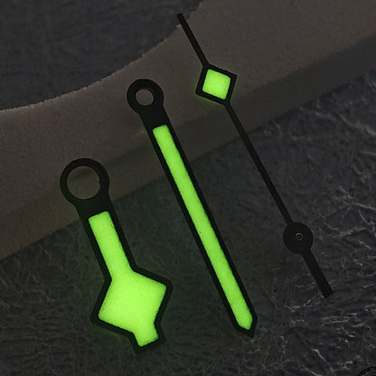 Aiguilles de montre C3 à finition dorée rose et luminescentes vertes pour NH34, NH35, NH36, NH38, NH39, NH70 