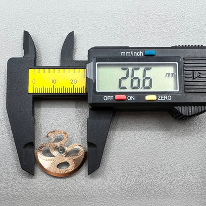 Rose gold snake pattern rotor for NH34 NH35 NH36 NH38 watch movements, elegant watch accessory.