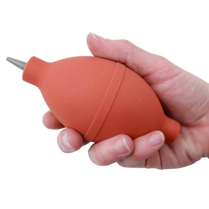 Bergeon 4657 fine tip rubber dust blower for precise watch movement cleaning and maintenance.