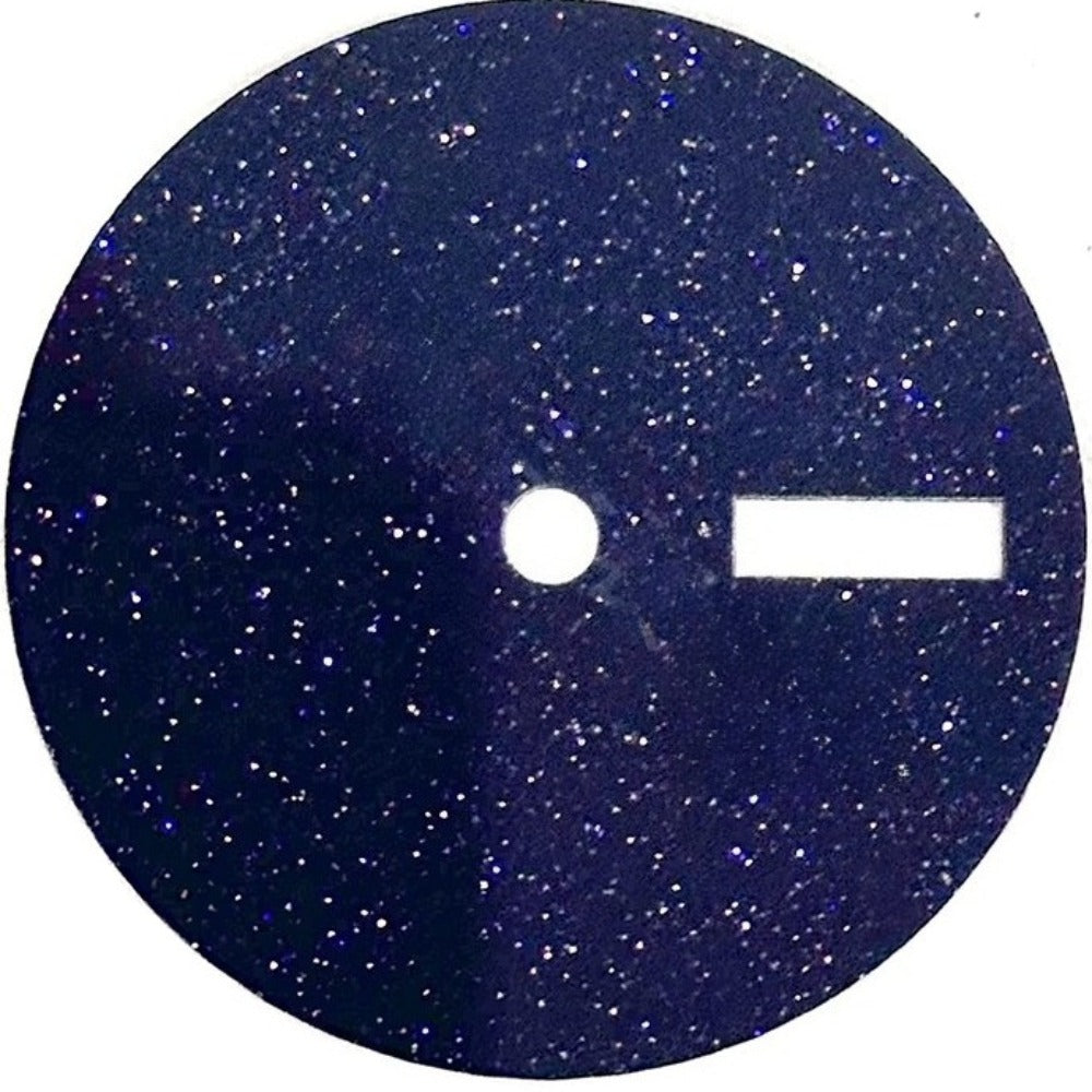 28.5mm Black Babysbreath Steel+Stone Modified Watch Dial For NH36 Movement