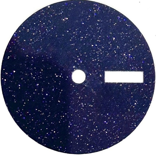 28.5mm Black Babysbreath Steel+Stone Modified Watch Dial For NH36 Movement