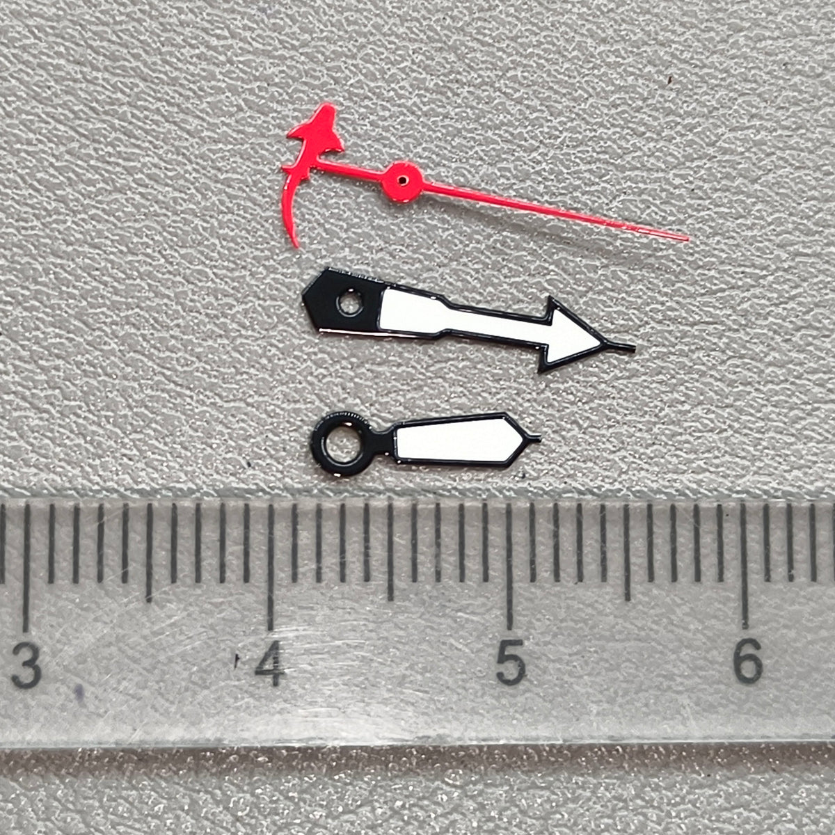 Red Shark Second Hand Green Luminous Watch Hands for NH34/35/36 NH38/39 NH70/72