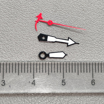 Red Shark Second Hand Green Luminous Watch Hands for NH34/35/36 NH38/39 NH70/72