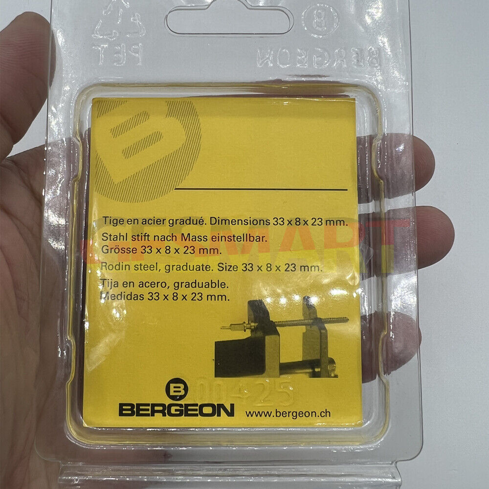Bergeon 2002 Swiss tool for shortening winding stems, precision watch accessory for stem adjustments.