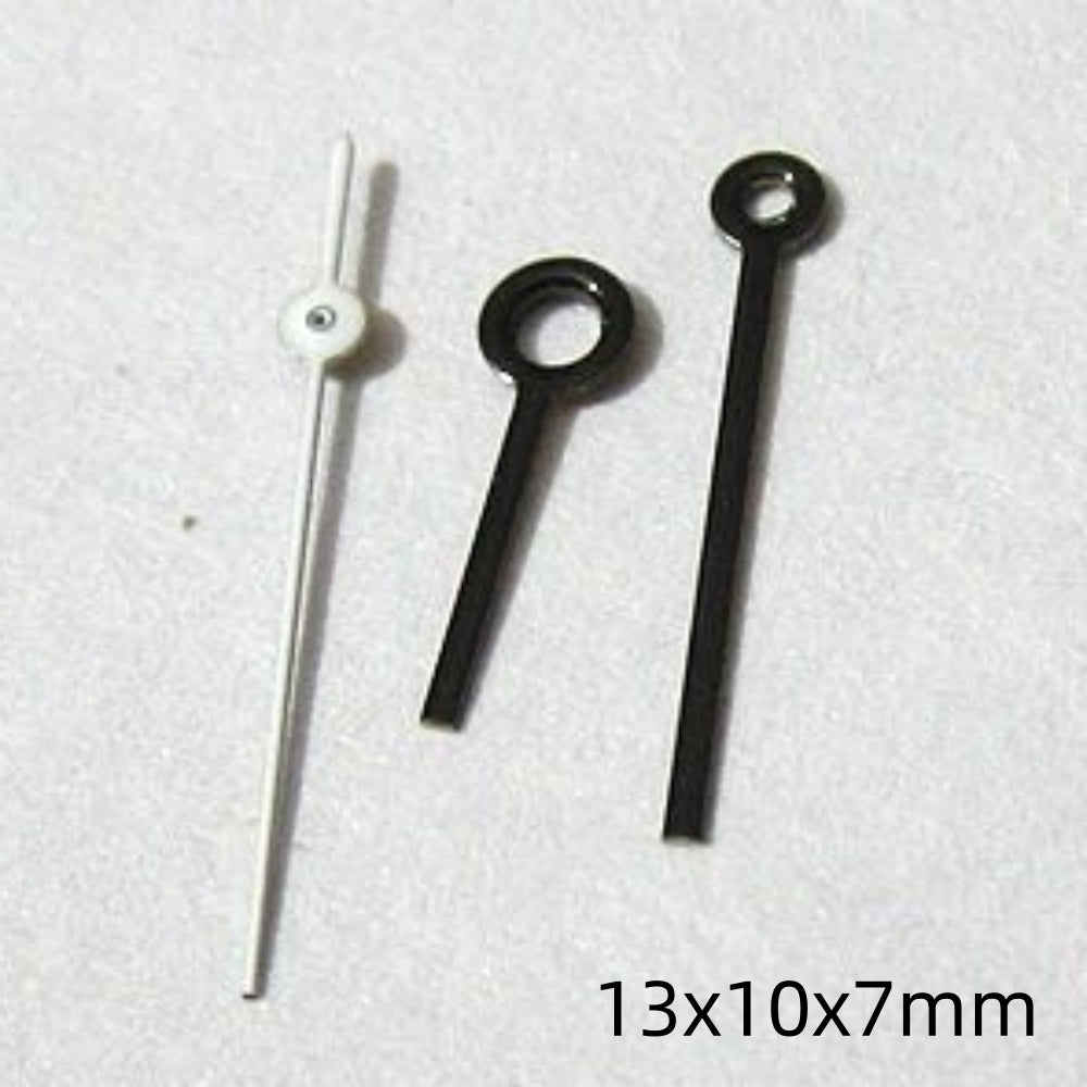 13mm White+Black Painted Watch Hands Set for Miyota 2035 2115 2105 2305 Movement