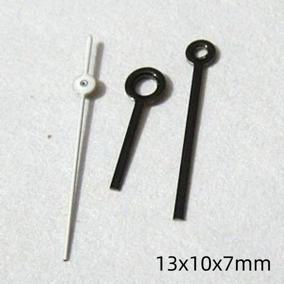 13mm White+Black Painted Watch Hands Set for Miyota 2035 2115 2105 2305 Movement
