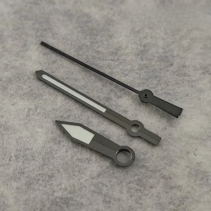 Gun Metal Gray Watch Hands C3 Luminous for NH35 NH36 4R36 7S26 7009 Movement