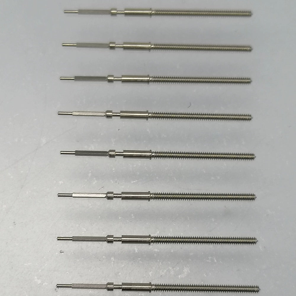 1. Set of 5 watch winding stems for Ronda 8040N movement, precise fit for repair.  