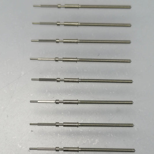 1. Set of 5 watch winding stems for Ronda 8040N movement, precise fit for repair.  