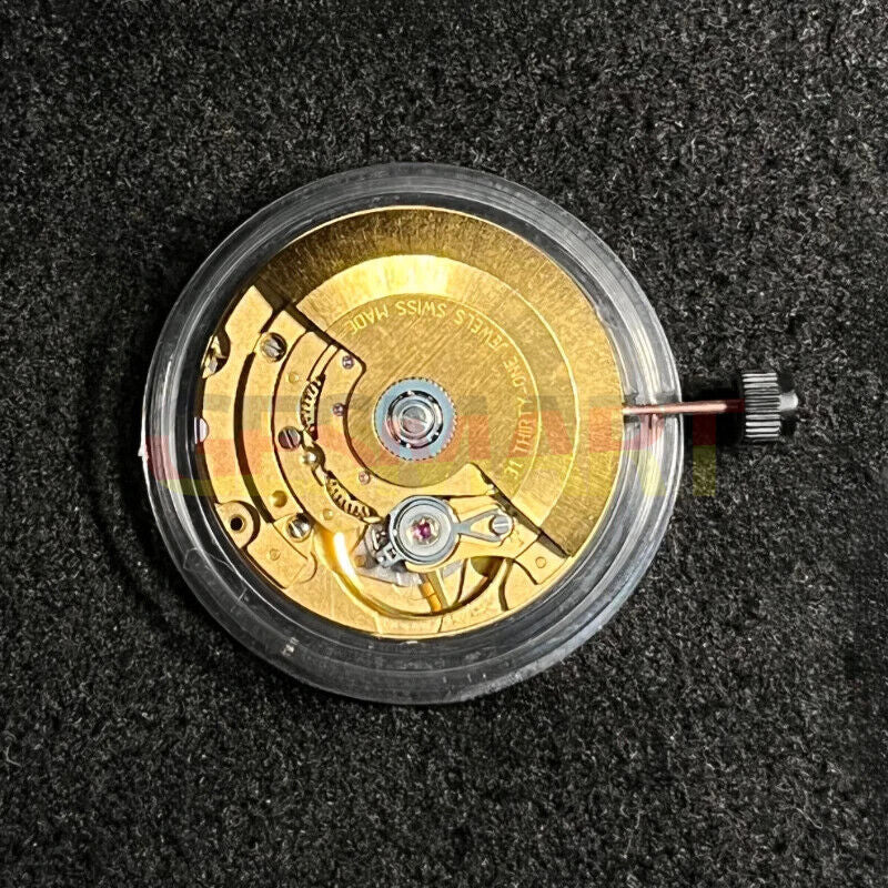 Swiss Original SW260-1 gold watch movement by Brand New Swiss, precision mechanical part for luxury watches.