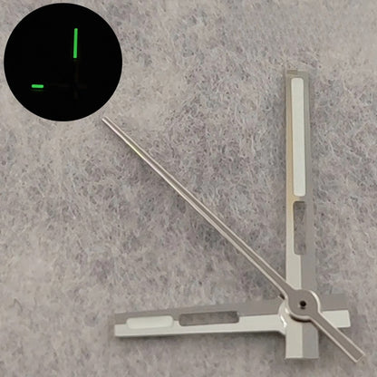Green Luminous Silver/Black Watch Hands For NH35 NH36 NH38 7S26 4R35 4R36