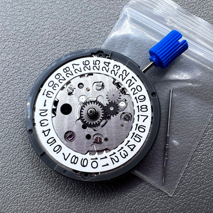 Seiko NH34 Automatic Mechanical GMT Movement White Date Hacking Seconds Date@3