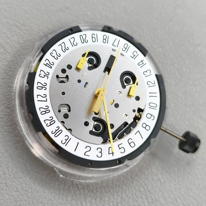 Swiss ETA G10.212 Watch Quartz Movement  3 Hands Date@6