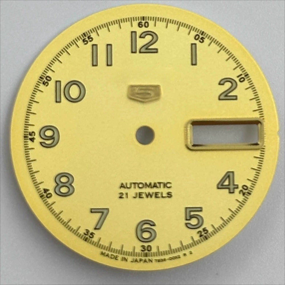 Golden Typical 28.5mm modified double calendar watch dial for NH35 NH36 movement.
