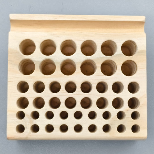 46 Holes Wooden Watchmaker Tool Holder For Repair Tool Organizer Stand