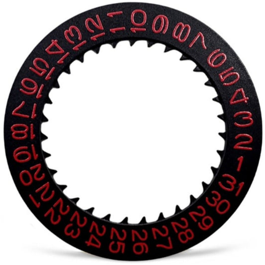 Red Font Black Date Disk Wheel Date Wheel for NH35 NH36 Movement Date At 3