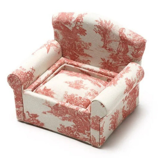 Small Vintage Coral Red Sofa Watch Stand Long Bracelet Bangle Organizer Holder