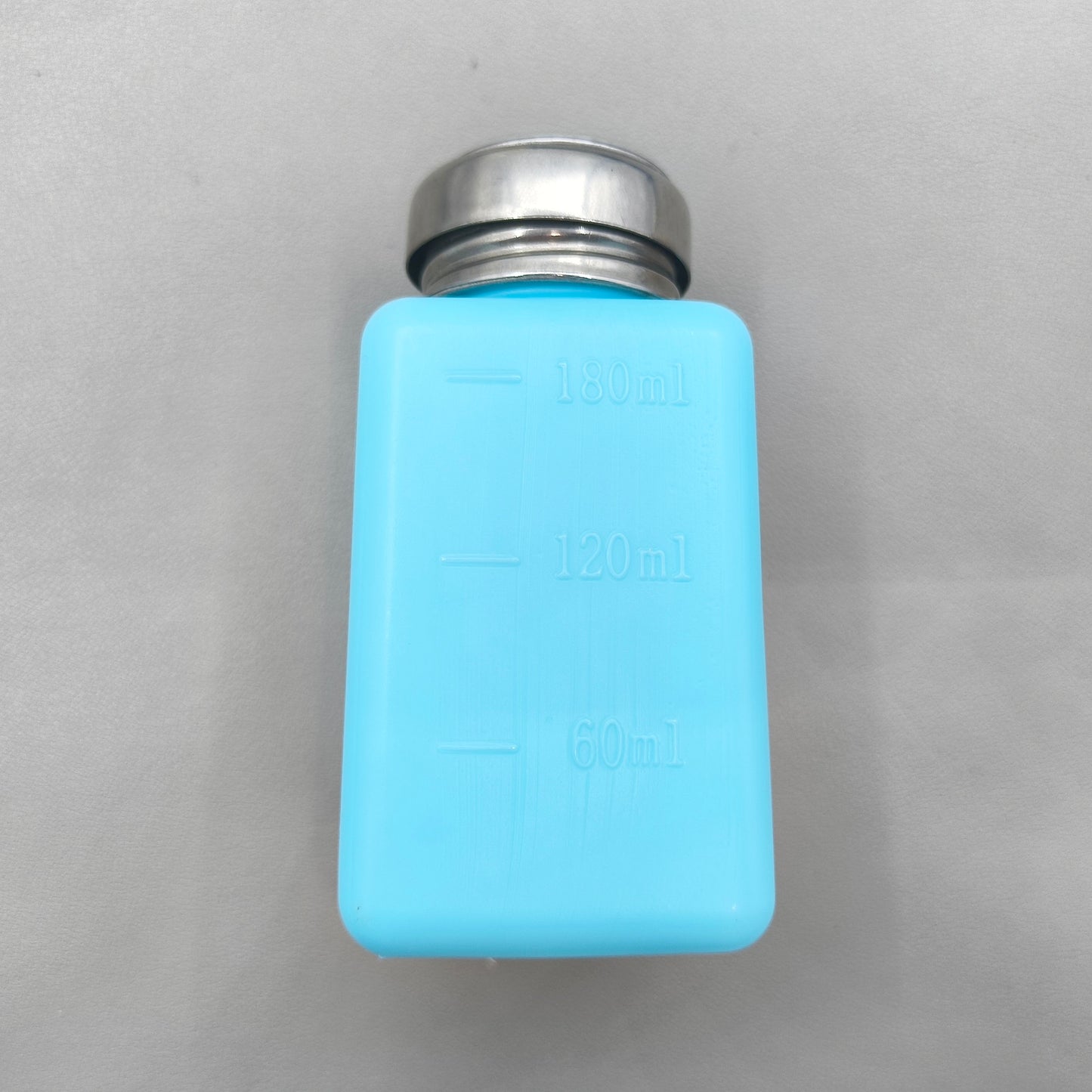 5 PIECES 180ml Blue Liquid Alcohol Bottle Container Refillable Air Pump