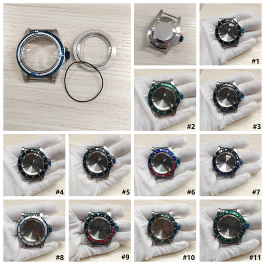 39.5mm Stainless Steel Watches Case with Bezel & Acrylic Glass for NH35 NH36