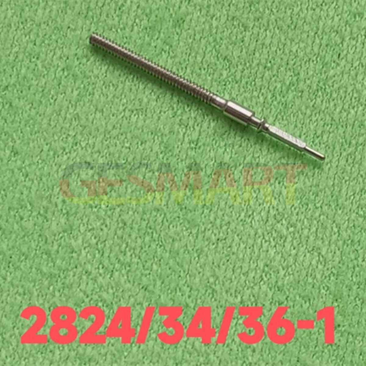 Watch winding stem for ETA 2824-1 movement, durable spare part for watch repair.