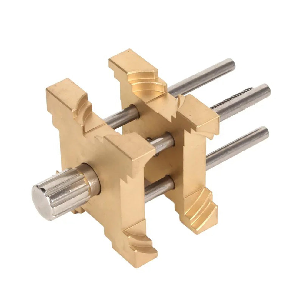 Adjustable watch movement holder, fixed base for secure repair and disassembly of watch movements.