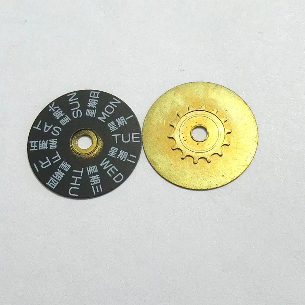 Set of 2/4 date wheel discs for ETA 2836-2 2836 watch movements, compatible with H3/H6 models.