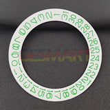 White Background Green Character Date Disk Date Wheel Overlay for NH35 NH36