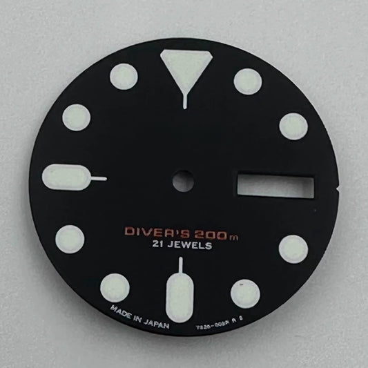 Black and white Nail Datejust watch dial with green luminous markers for NH35 NH36 movement, brand-specific design.