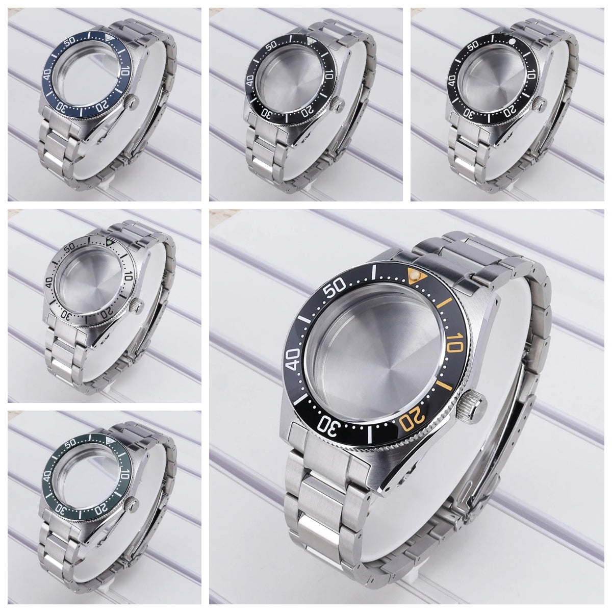 40mm Watch Case For Mod SPB143J1/SPB253J1 Tiger Whale NH35 NH36 NH34 4R36 NH70