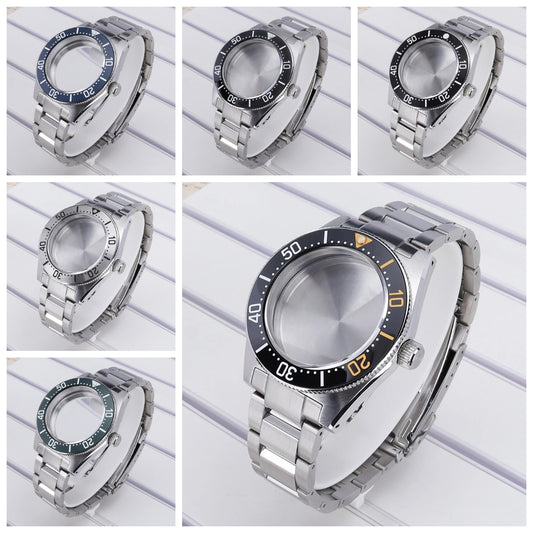 40mm Watch Case For Mod SPB143J1/SPB253J1 Tiger Whale NH35 NH36 NH34 4R36 NH70
