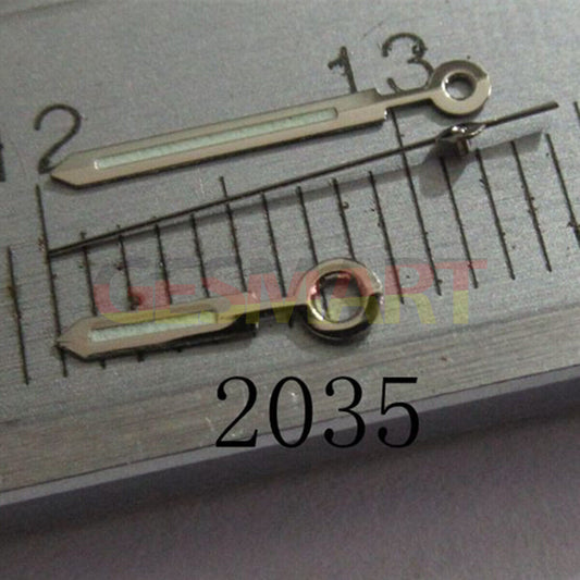 Aiguilles lumineuses argentées de 11,5 mm pour montres Miyota 2035, 2115, 2105, 2305 et 2315