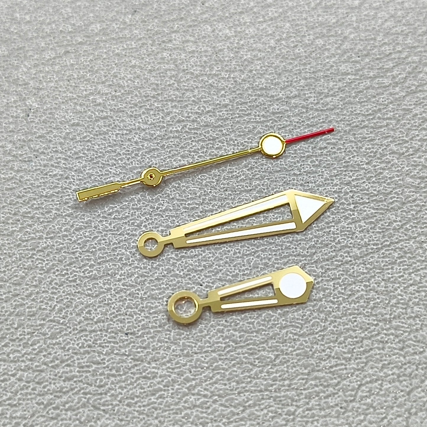 Modified GoldenTrim Watch Hands Green Luminous Fit Miyota 8205 8215 Movement