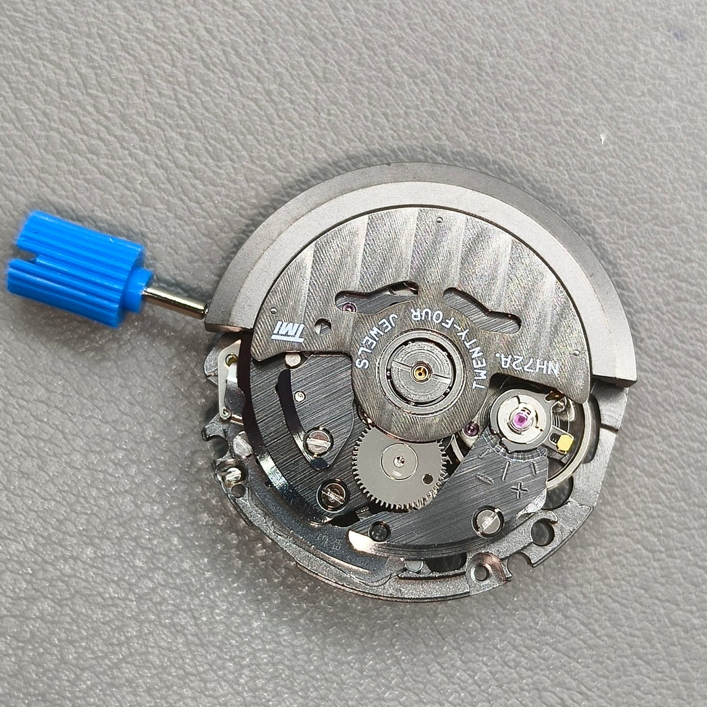 Japan Seiko SII NH72 NH72A  Black Hollow Automatic Movement