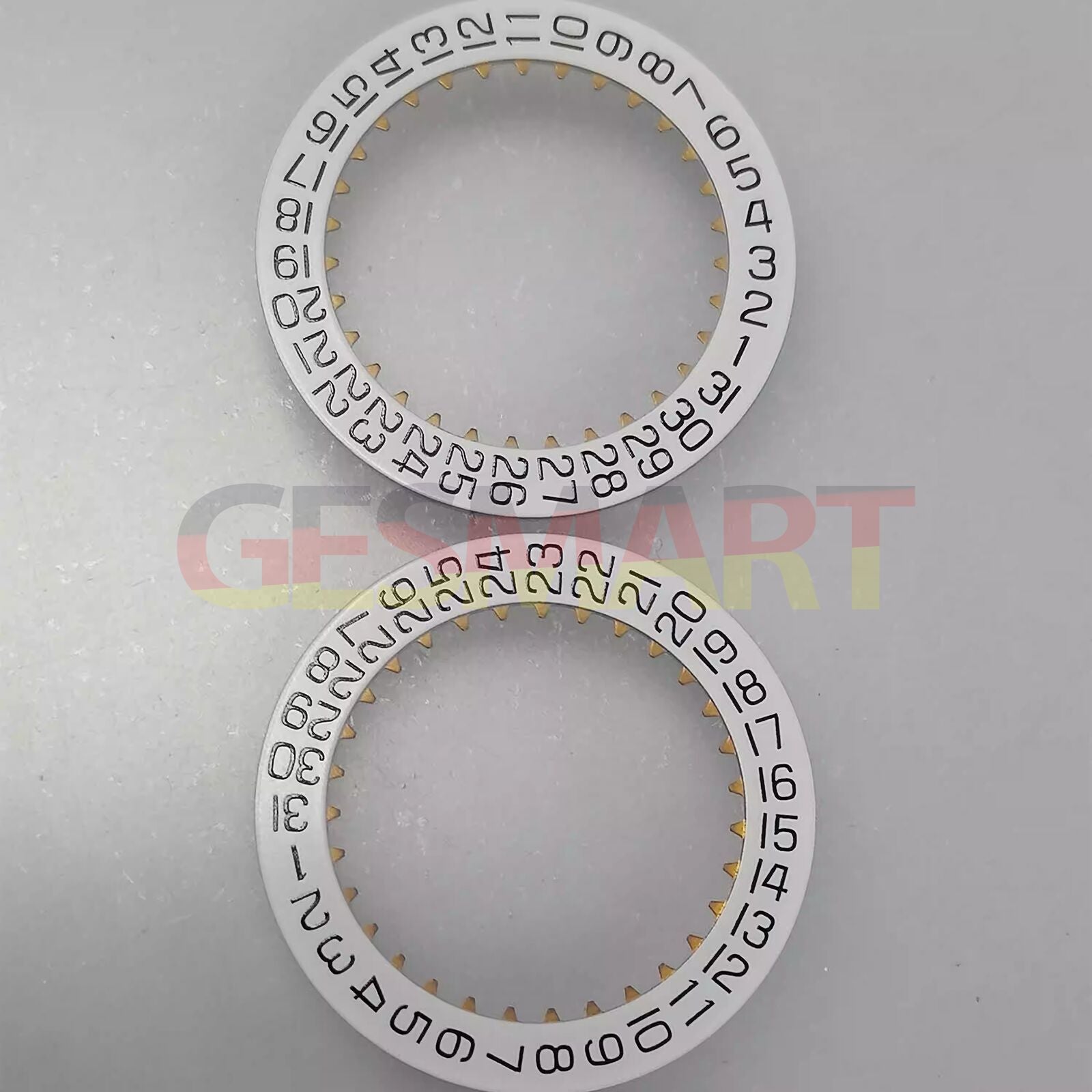 Swiss Made white date disk wheel with date at 3 for ETA7750 watch movement, precise accessory by ETA.