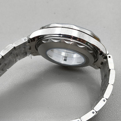 41mm 316L Silver Watch Case for Seamaster 300 NH35 NH36 NH38 NH34 Sapphire Glass