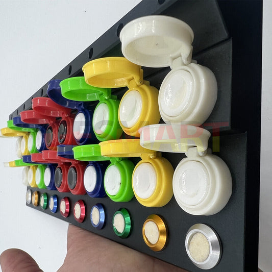 Die-cast alloy oil cups stand with 20 containers for precise watch repair by 30180 brand.