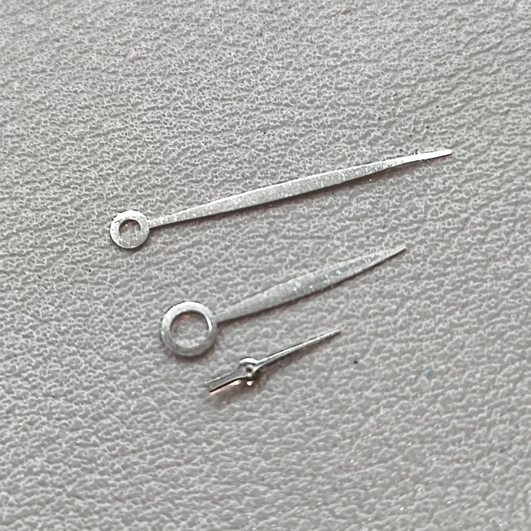 2 Sets/Pack Silver NO Lume Watch Hands Set Fit for NH35/NH36/4R/7S Movement