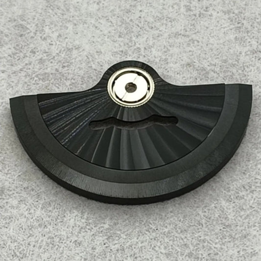 Black Mod Radioactive Stripe watch accessory with hollow rotor oscillating weight for NH35 NH36 movements by Mod