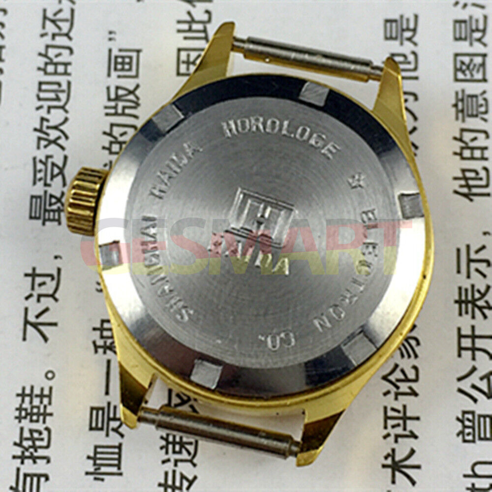 24mm SHANGHAI HAIDA ladies watch with manual movement, diamond nail accents, and elegant design.