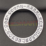 White Background Black/grey Character Date Disk Date Wheel Overlay for NH35 NH36