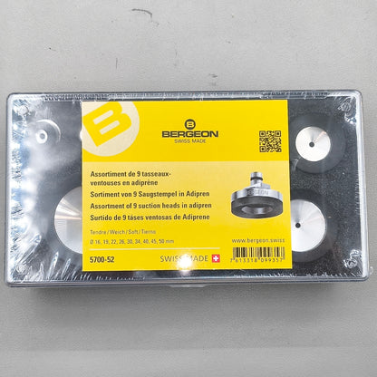 Bergeon 5700-52 Suction Soft Upper Dies Round Heads In Adiprene Die Set Of 9