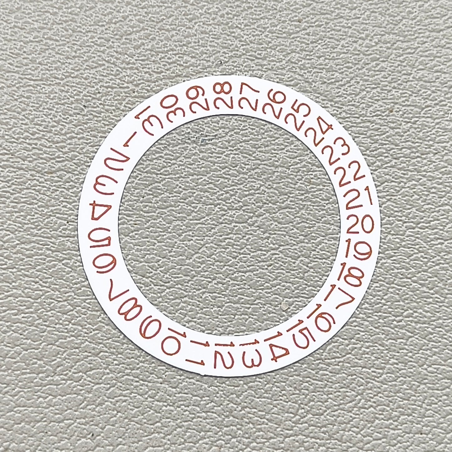 Date@3 White Background Brown Character Disk Date Wheel for Miyota NH35 NH36